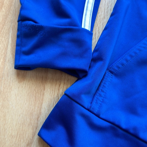 Adidas Blue and White Track Jacket Boys Size 5 - Picture 2 of 9